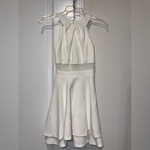 Honey and Rosie halter neck fit and flare dress